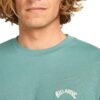 T-shirt Uomo Billabong Arch Crew Cotone Jersey Sagebrush-4