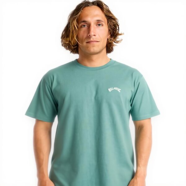 T-shirt Uomo Billabong Arch Crew Cotone Jersey Sagebrush