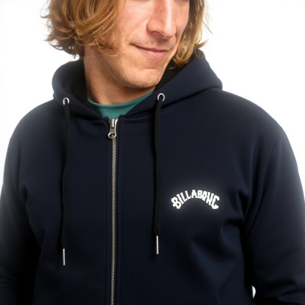 Cardigan Uomo Billabong Arch Sherpa Nero Blu Ombra