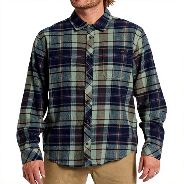 Camicia flanella Billabong Coastline Uomo cotone collo