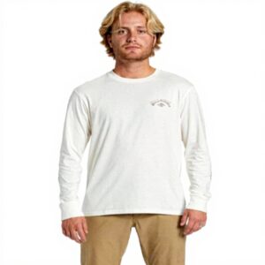 Billabong Crayon Wave T-shirt Cotone Ragazzi Bianco Grezzo