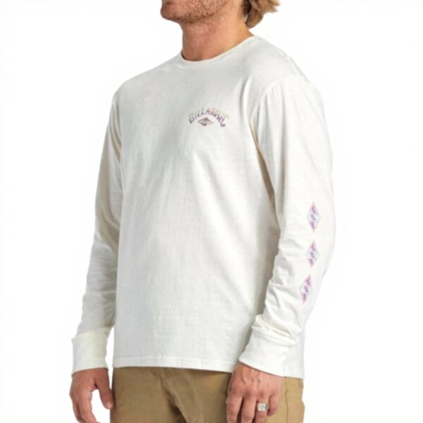 Billabong Crayon Wave T-shirt Cotone Ragazzi Bianco Grezzo
