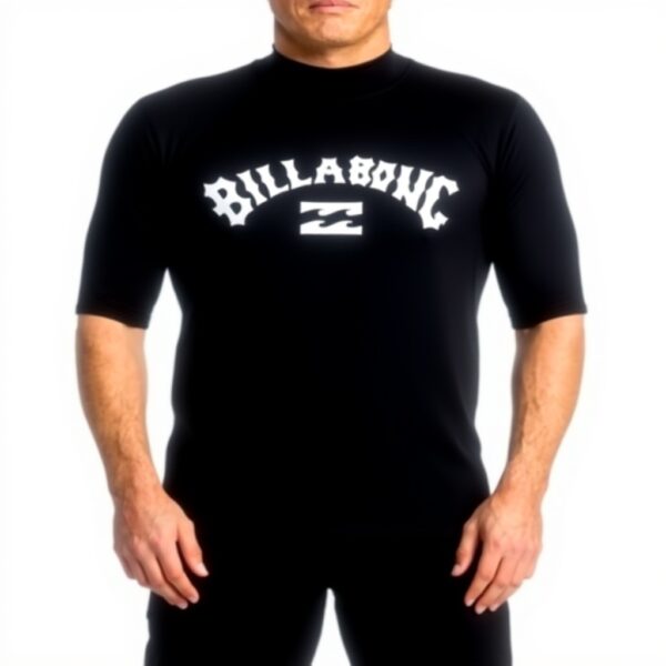 Rash guard uomo Billabong Logo Surf maglia UPF 50 riciclato