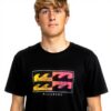 T-shirt Uomo BILLABONG Upside Down Nero Maglietta