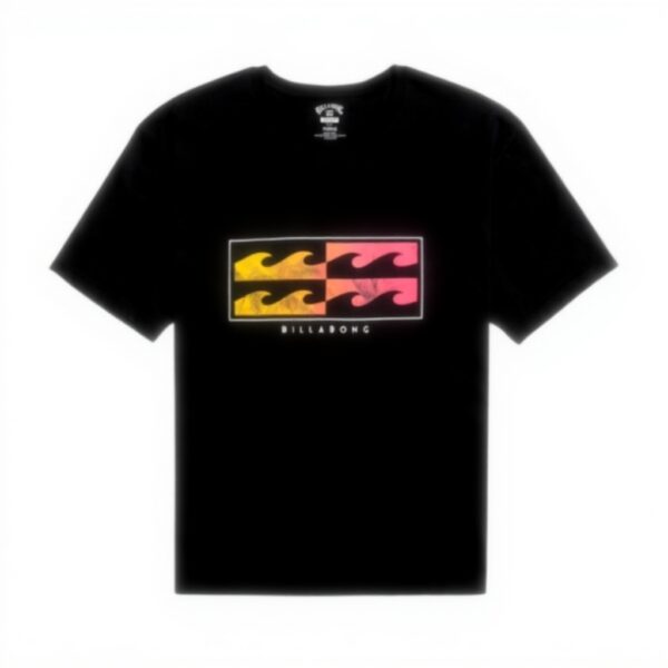 T-shirt Uomo BILLABONG Upside Down Nero Maglietta