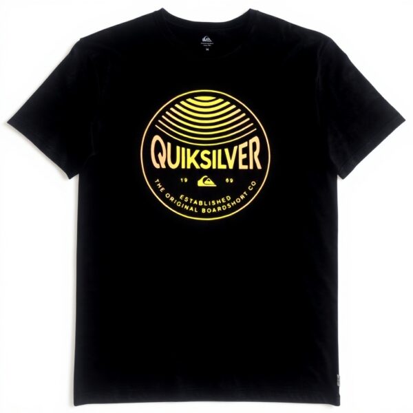 T-shirt Uomo Quiksilver Colors in Stereo Cotone Regular Fit