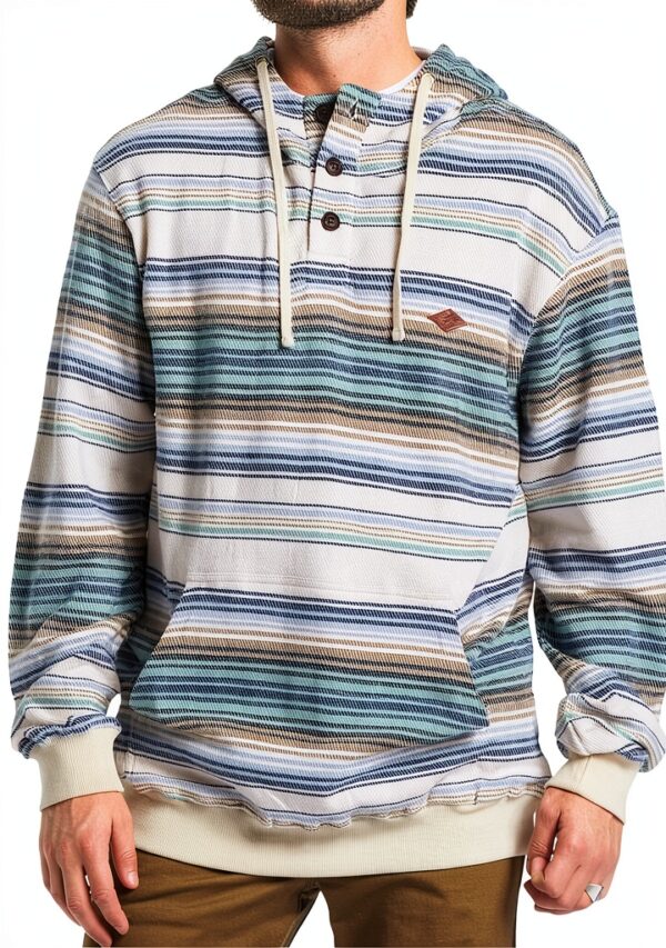 Billabong Rancho Henley Felpa Uomo Flannel Cappuccio Tasca